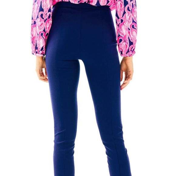 Lilly Pulitzer Alessia Stretch Dinner Pants Blue Size 4 - Picture 16 of 16